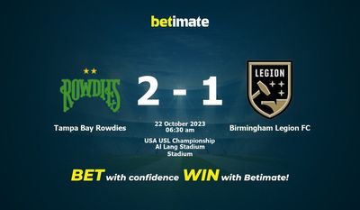 Dự đoán Tampa Bay Rowdies vs Birmingham Legion FC, tỷ lệ và mẹo cá cược 21/10/2023