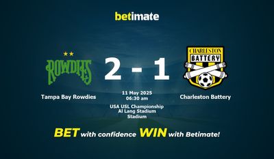 Dự đoán Tampa Bay Rowdies vs Charleston Battery, Tỷ lệ cược & Mẹo cá cược 05/10/2025