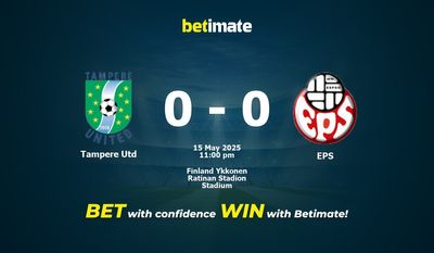 Dự đoán Tampere Utd vs EPS, Tỷ lệ cược & Mẹo cá cược 05/15/2025