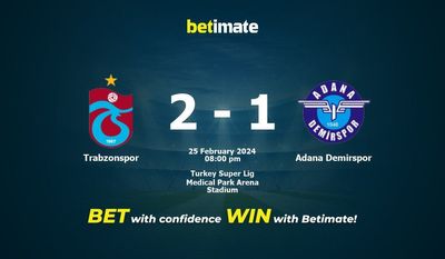 Soi kèo Trabzonspor vs Adana Demirspor, Tỷ lệ & Mẹo cá cược 25/02/2024