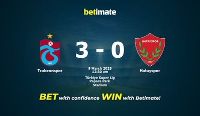 Soi kèo Trabzonspor vs Hatayspor, Tỷ lệ & Mẹo cá cược 08/03/2025