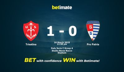 Dự đoán Triestina vs Pro Patria, Tỷ lệ cược & Mẹo cá cược 03/16/2025