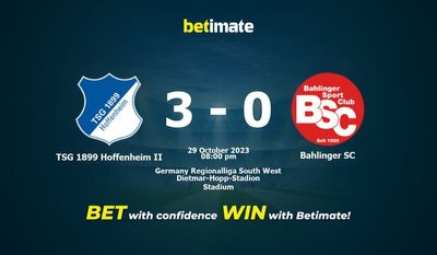Soi kèo TSG 1899 Hoffenheim II vs Bahlinger SC, Tỷ lệ & Mẹo cá cược 29/10/2023