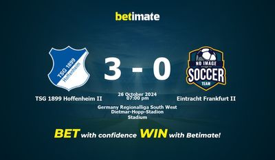 TSG 1899 Hoffenheim II vs Eintracht Frankfurt II Dự đoán, Tỷ lệ cược & Mẹo cá cược 26/10/2024