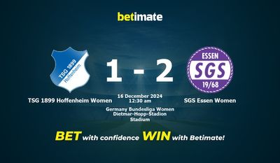 TSG 1899 Hoffenheim Women vs SGS Essen Women Dự đoán, Tỷ lệ cược & Mẹo cá cược 15/12/2024
