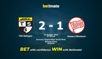 Dự đoán TSG Balingen vs Kickers Offenbach, Tỷ lệ & Mẹo cá cược 14/10/2023