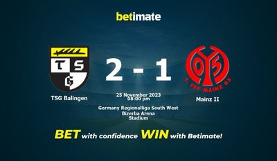 Soi kèo TSG Balingen vs Mainz II, Tỷ lệ & Mẹo cá cược 25/11/2023