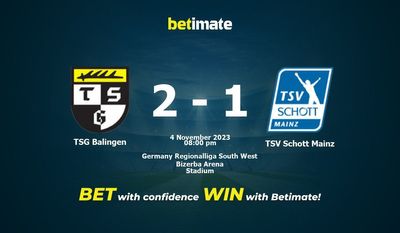 Soi kèo TSG Balingen vs TSV Schott Mainz, Tỷ lệ & Mẹo cá cược 04/11/2023
