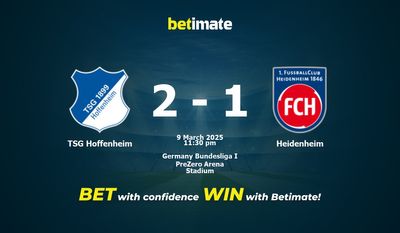 Dự đoán TSG Hoffenheim vs Heidenheim, Tỷ lệ cược & Mẹo cá cược 03/09/2025
