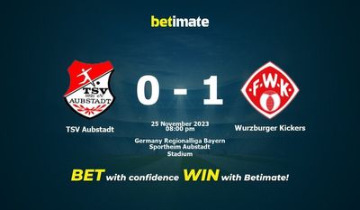 Soi kèo TSV Aubstadt vs Wurzburger Kickers, Tỷ lệ & Mẹo cá cược 25/11/2023