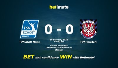 Dự đoán TSV Schott Mainz vs FSV Frankfurt, Tỷ lệ & Mẹo cá cược 18/02/2024