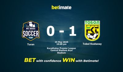 Soi kèo Turan vs Tobol Kostanay, tỷ lệ và tip cá cược 25/05/2025