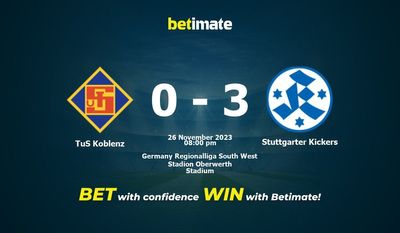 Soi kèo TuS Koblenz vs Stuttgarter Kickers, tỷ lệ và mẹo cá cược 26/11/2023