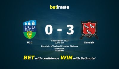 Soi kèo UCD vs Dundalk, Tỷ lệ & Mẹo cá cược 03/11/2023