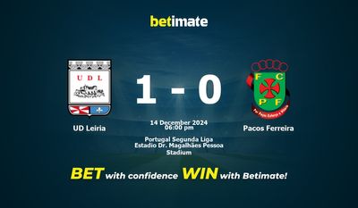 Soi kèo UD Leiria vs Pacos Ferreira, tỷ lệ và tip cá cược 14/12/2024
