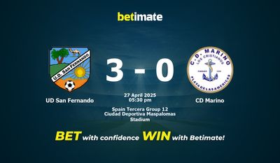 Dự đoán, Tỷ lệ cược & Mẹo cá cược UD San Fernando vs CD Marino 27/04/2025