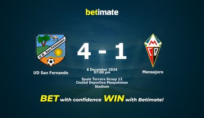 Soi kèo UD San Fernando vs Mensajero, tỷ lệ và tip cá cược 06/12/2024