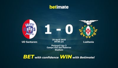 Soi kèo UD Santarem vs Lusitania, tỷ lệ và tip cá cược 25/04/2025