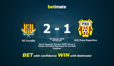 Soi kèo UE Cornella vs SCR Pena Deportiva, tỷ lệ & tip cá cược 30/03/2025