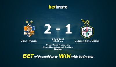 Ulsan Hyundai vs Daejeon Hana Citizen Dự đoán, Tỷ lệ cược & Mẹo cá cược 04/01/2025