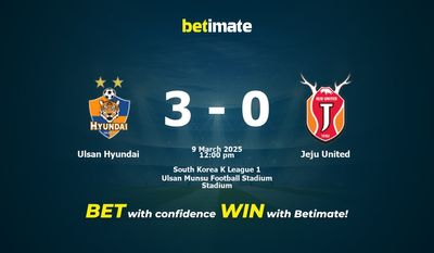 Ulsan Hyundai vs Jeju United Dự đoán, Tỷ lệ cược & Mẹo cá cược 03/09/2025