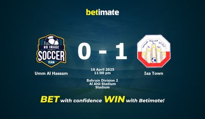Dự đoán Umm Al Hassam vs Isa Town, Tỷ lệ cược & Mẹo cá cược 04/16/2025