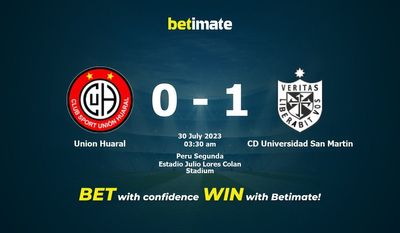 Dự đoán Union Huaral vs CD Universidad San Martin ngày 29/07/2023