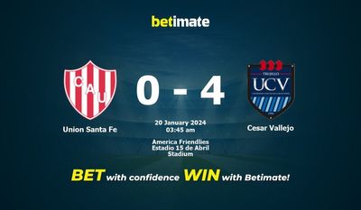 Soi kèo Union Santa Fe vs Cesar Vallejo, Tỷ lệ & Mẹo cá cược 19/01/2024