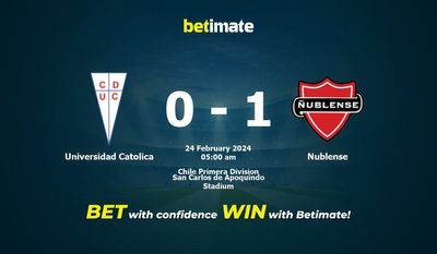 Dự đoán Universidad Catolica vs Nublese, Tỷ lệ & Mẹo cá cược 23/02/2024