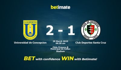 Dự đoán Universidad de Conception vs Club Deportes Santa Cruz, Tỷ lệ & Mẹo cá cược 28/03/2025