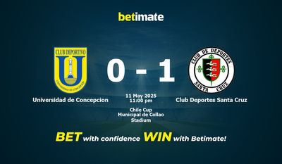 Dự đoán Universidad de Conception vs Club Deportes Santa Cruz, Tỷ lệ & Mẹo cá cược 11/05/2025