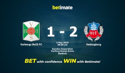Dự đoán, tỷ lệ và tip cá cược Varbergs BoIS FC vs Helsingborg 03/05/2025