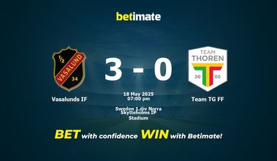 Dự đoán, tỷ lệ cược và mẹo cá cược Vasalunds IF vs Team TG FF 05/18/2025