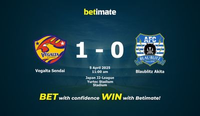 Dự đoán, Tỷ lệ cược & Mẹo cá cược Vegalta Sendai vs Blaublitz Akita 04/05/2025