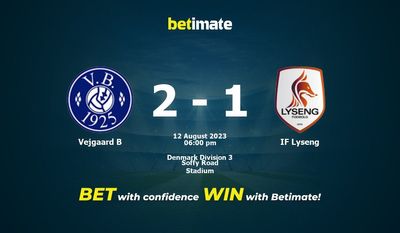 Soi kèo dự đoán Vejgaard B vs IF Lyseng ngày 12/08/2023