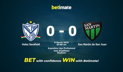 Dự đoán Velez Sarsfield vs San Martin de San Juan, Tỷ lệ cược & Mẹo cá cược 03/07/2025