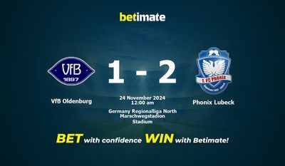 Dự đoán VfB Oldenburg vs Phonix Lubeck, Tỷ lệ cược & Mẹo cá cược 23/11/2024