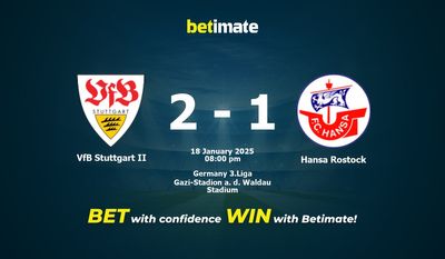 Dự đoán, Tỷ lệ cược & Mẹo cá cược VfB Stuttgart II vs Hansa Rostock 01/18/2025