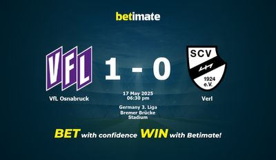 Dự đoán VfL Osnabruck vs Verl, Tỷ lệ cược & Mẹo cá cược 05/17/2025