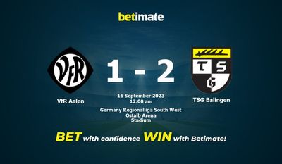 Dự đoán VfR Aalen vs TSG Balingen, tỷ lệ cá cược 15/09/2023