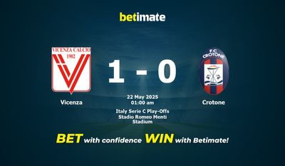 Dự đoán Vicenza vs Crotone, Tỷ lệ cược & Mẹo cá cược 21/05/2025