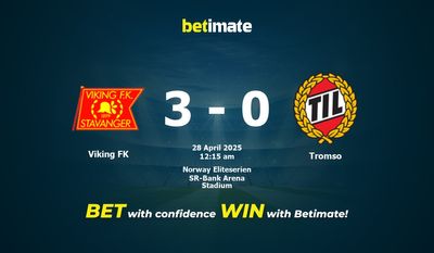Dự đoán, Tỷ lệ cược và Mẹo cá cược Viking FK vs Tromso 27/04/2025
