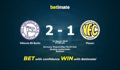 Dự đoán Viktoria 89 Berlin vs Plauen, tỷ lệ và tip cá cược 22/03/2025