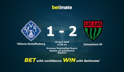 Dự đoán Viktoria Aschaffenburg vs Schweinfurt 05, Tỷ lệ & Mẹo cá cược 25/04/2025