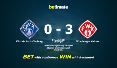 Soi kèo, tỷ lệ và tip cá cược Viktoria Aschaffenburg vs Wurzburger Kickers 09/03/2024