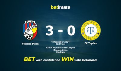 Dự đoán Viktoria Plzen vs FK Teplice, tỷ lệ cá cược 05/12/2024