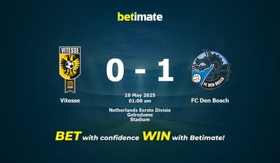 Dự đoán, Tỷ lệ cược & Mẹo cá cược Vitesse vs FC Den Bosch 05/09/2025