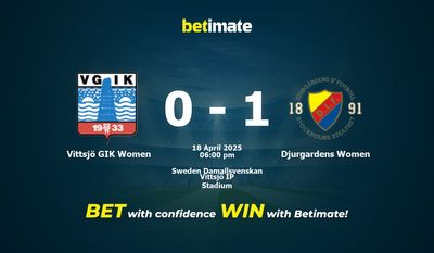 Soi kèo, tỷ lệ và mẹo cá cược Vittsjö GIK Women vs Djurgardens Women 18/04/2025