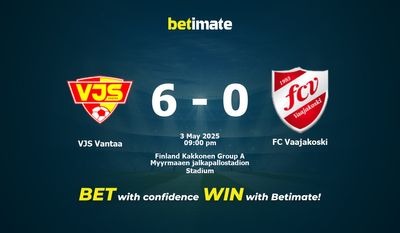 Soi kèo, tỷ lệ, tip cá cược VJS Vantaa vs FC Vaajakoski 03/05/2025