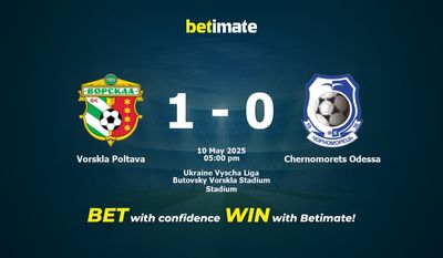 Dự đoán, Tỷ lệ cược và Mẹo cá cược Vorskla Poltava vs Chernomorets Odessa 05/10/2025